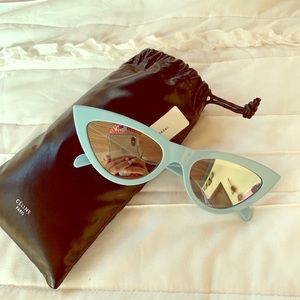 Céline retro light blue sunglasses